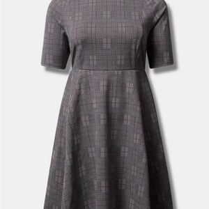 Torrid Mini Double-knit Jacquard Skater Dress